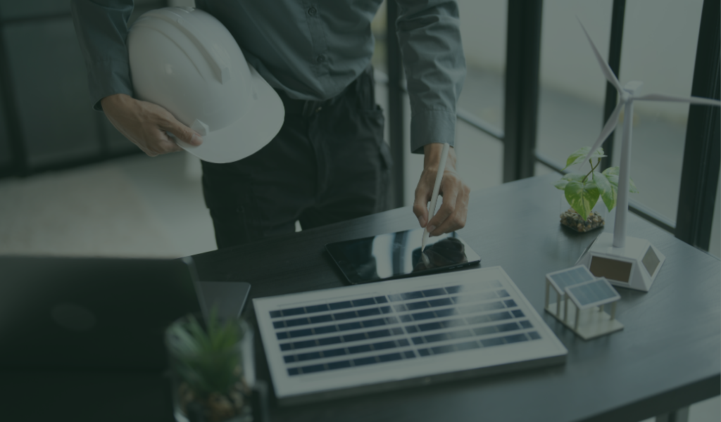 transizione ecologica scrittura tablet note progetto